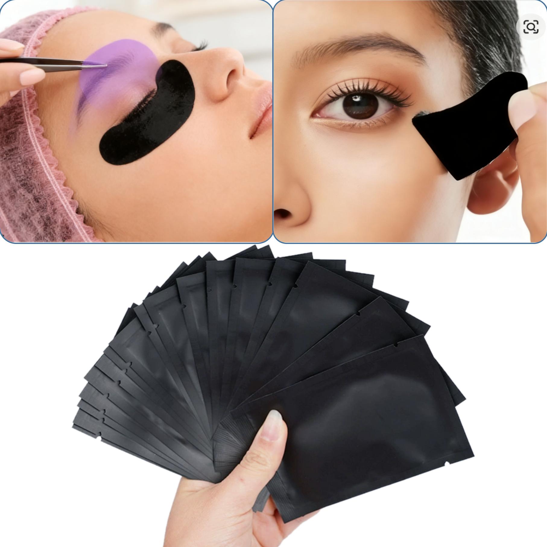 Eyelash Extension Uv - 25/50 Pasang Bantalan UV Hitam untuk