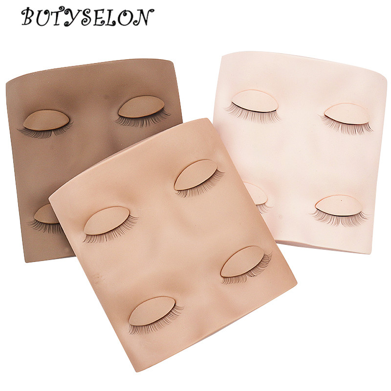 Eyelash Extension Model - Manekin Kepala Bulu Mata Silikon Perlengkapan