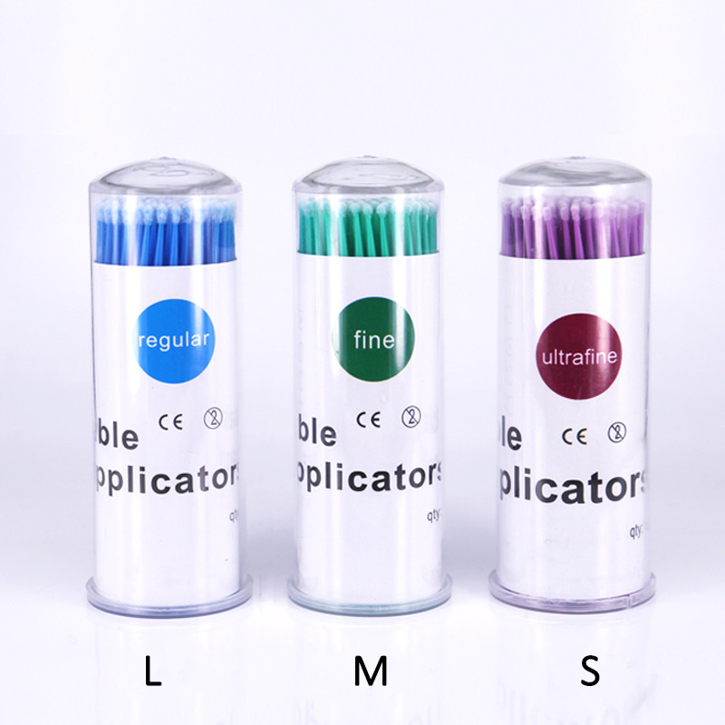 Eyelash Extension Eyelash - 100Pcs/botol MicroBrush Untuk Kit Pengangkat Bulu