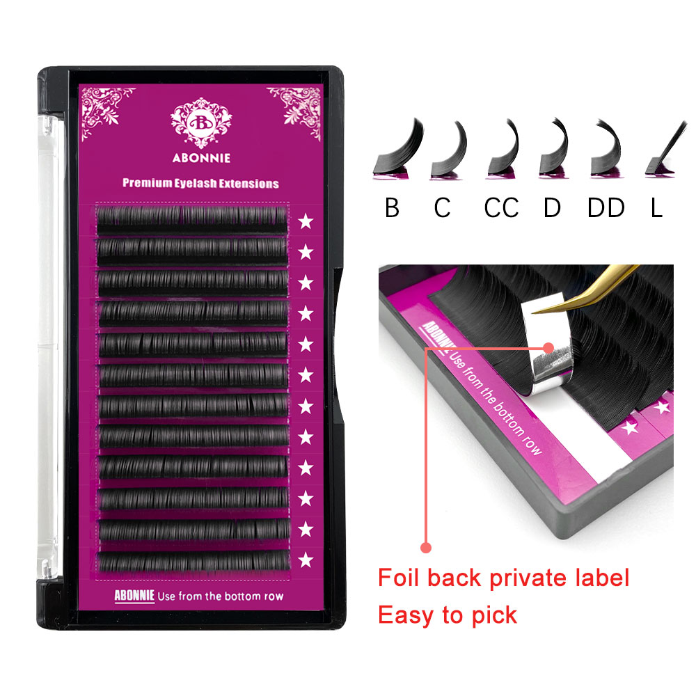 Eyelash Extension Natural Classic - Abonnie B Curl 8-15mm bulu mata