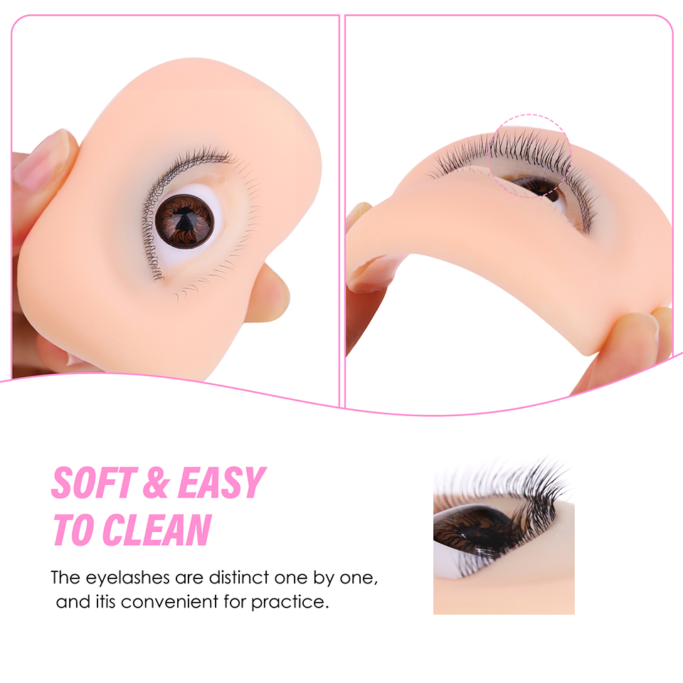 Alat Rias Mata Silikon Simulas - Eyelash Extension Model ulasan dan harga