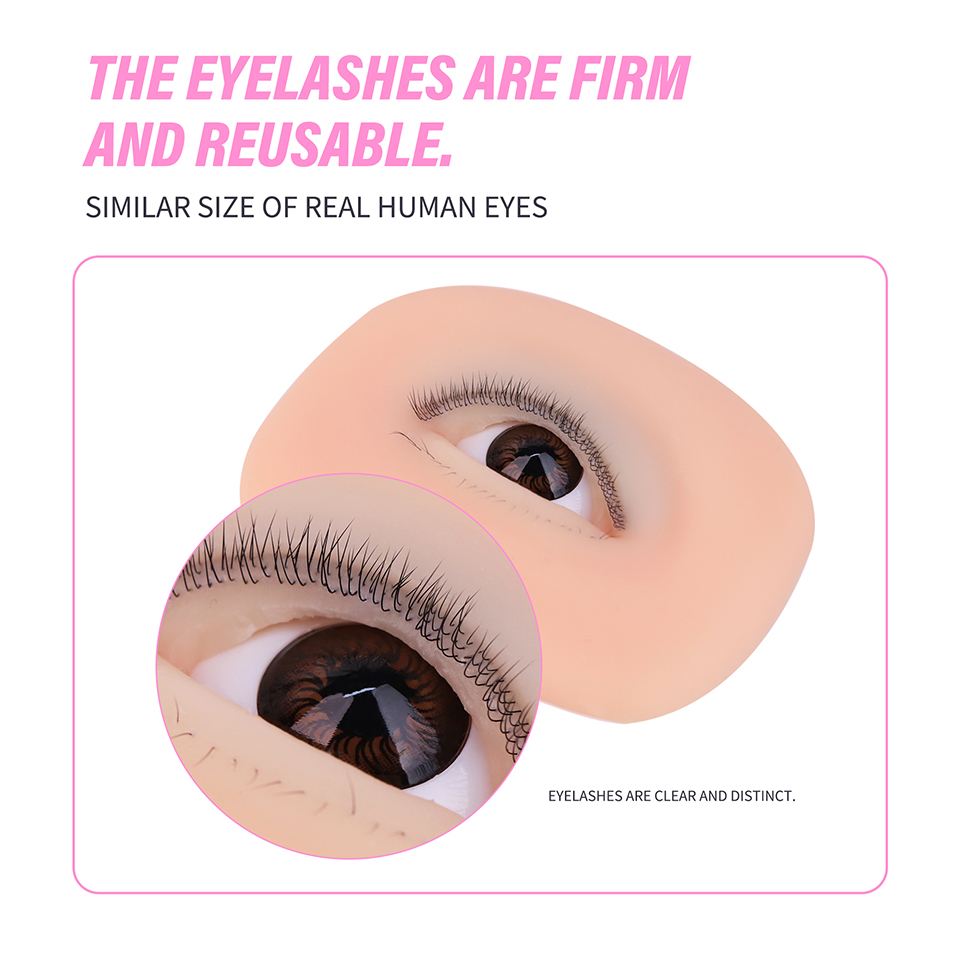Model Mata Silikon 3 Lapis unt - Eyelash Extension Model ulasan dan harga