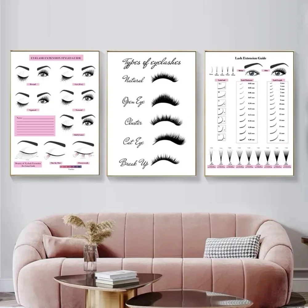 Lukisan Kanvas Cetak HD Poster - Eyelash Extension Eyelash ulasan dan harga