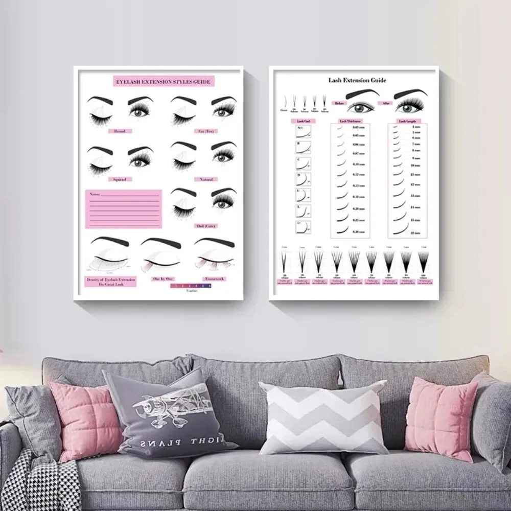 Lukisan Kanvas Cetak HD Poster - Eyelash Extension Eyelash ulasan dan harga