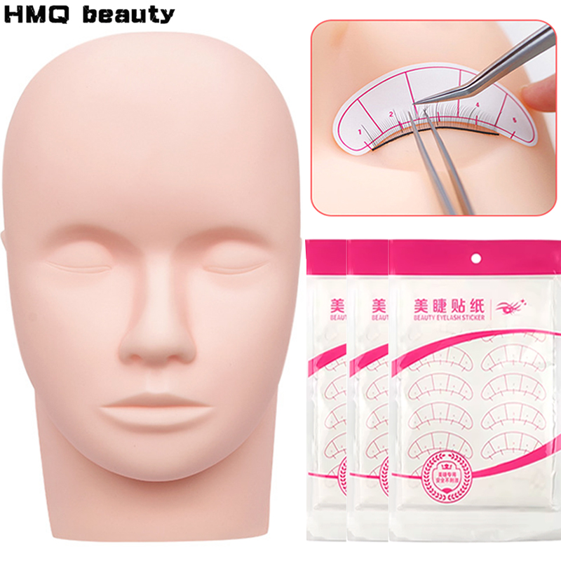 Kepala Latihan Ekstensi Bulu M - Eyelash Extension Model ulasan dan harga