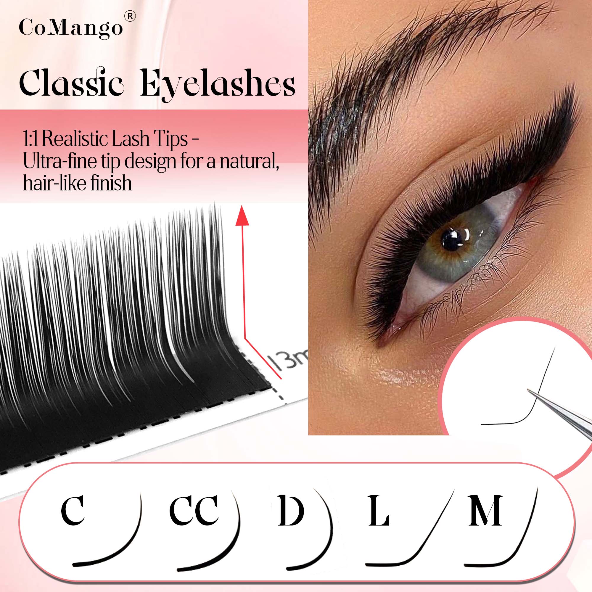 CoMango Ekstensi bulu mata kla - Eyelash Extension Natural Classic ulasan dan harga