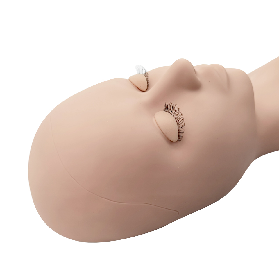 Manekin latihan kepala silikon - Eyelash Extension Model ulasan dan harga