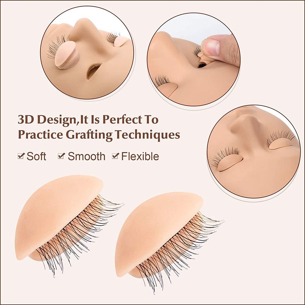 Alat Latihan Bulu Mata Multifu - Eyelash Extension Model ulasan dan harga
